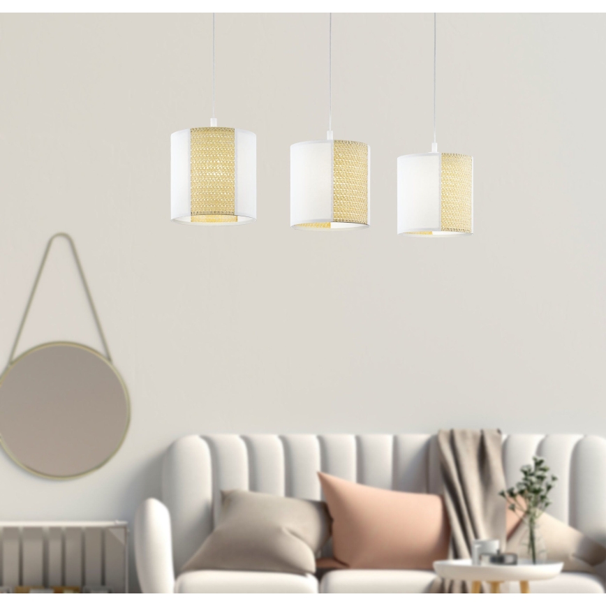 Eglo - Luster na sajli 3xE27/40W/230V