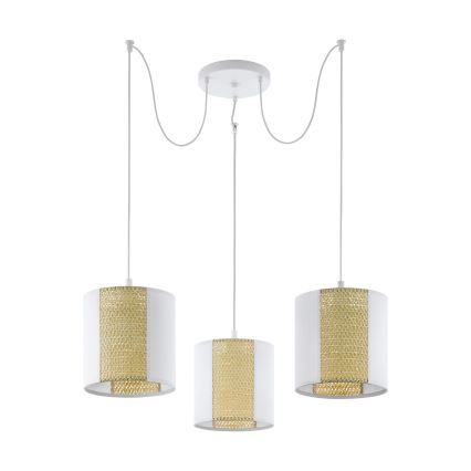 Eglo - Luster na sajli 3xE27/40W/230V pauk