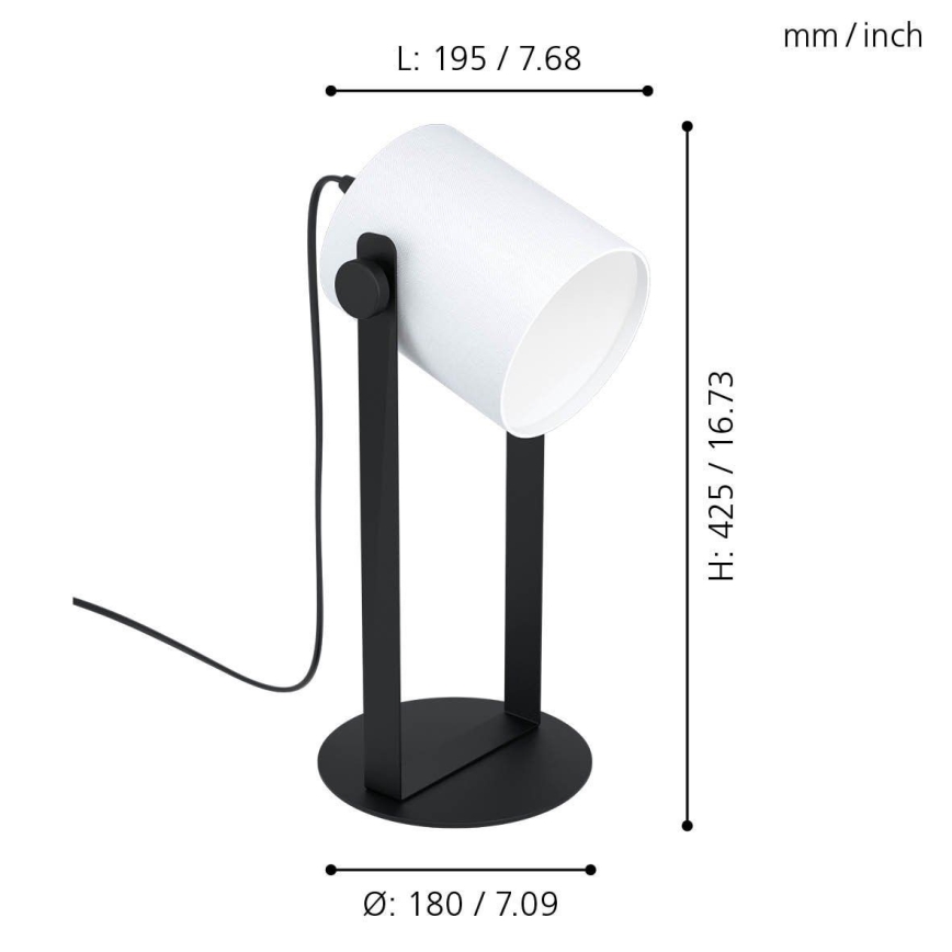 Eglo - Stona lampa 1xE27/28W/230V