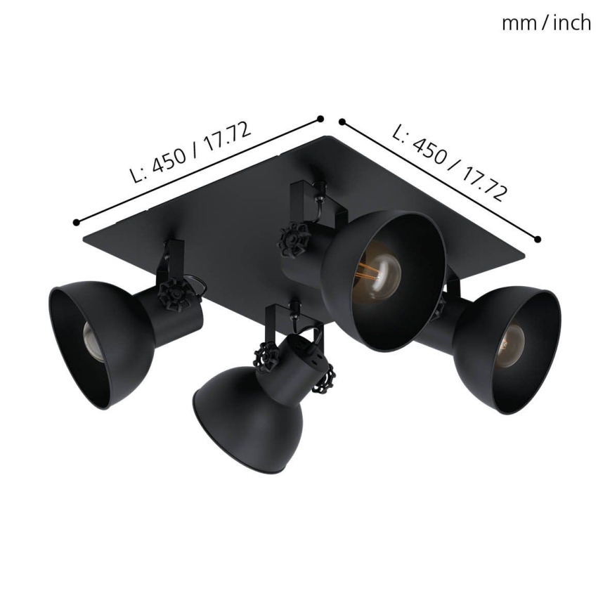 Eglo - Reflektorska svetiljka 4xE27/40W/230V