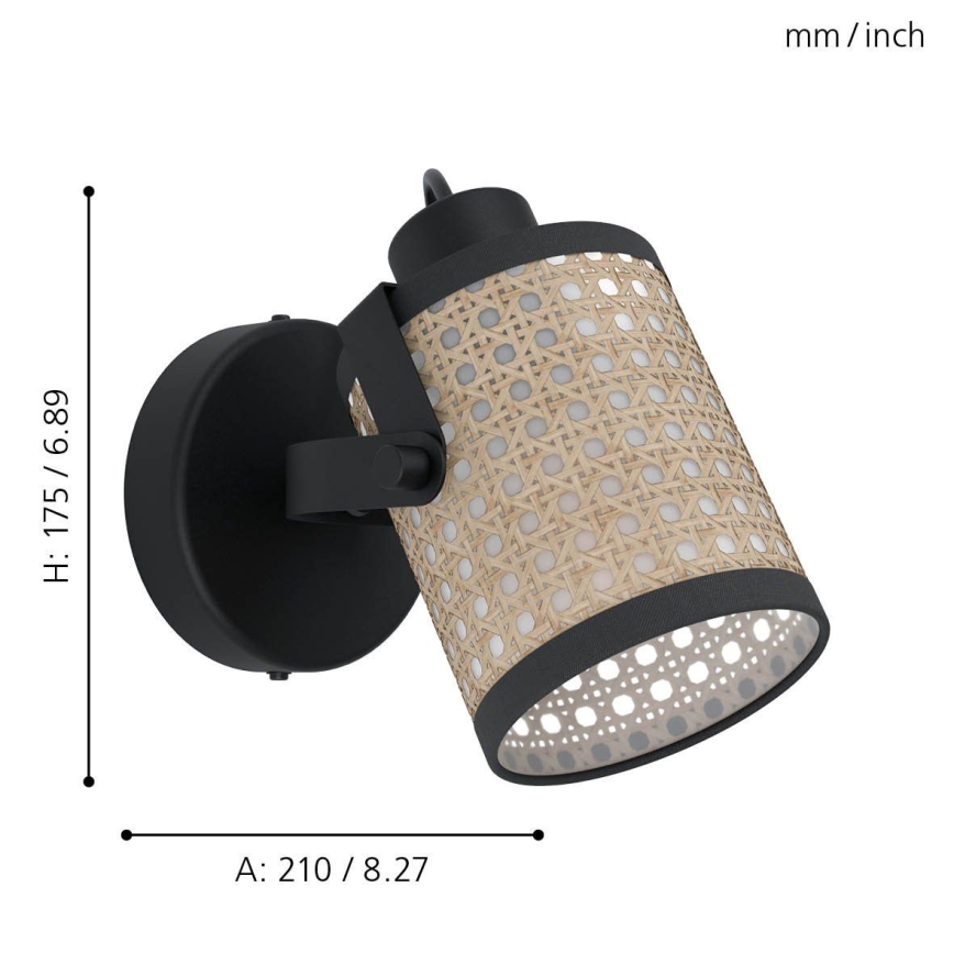 Eglo - Zidna lampa 1xE27/10W/230V
