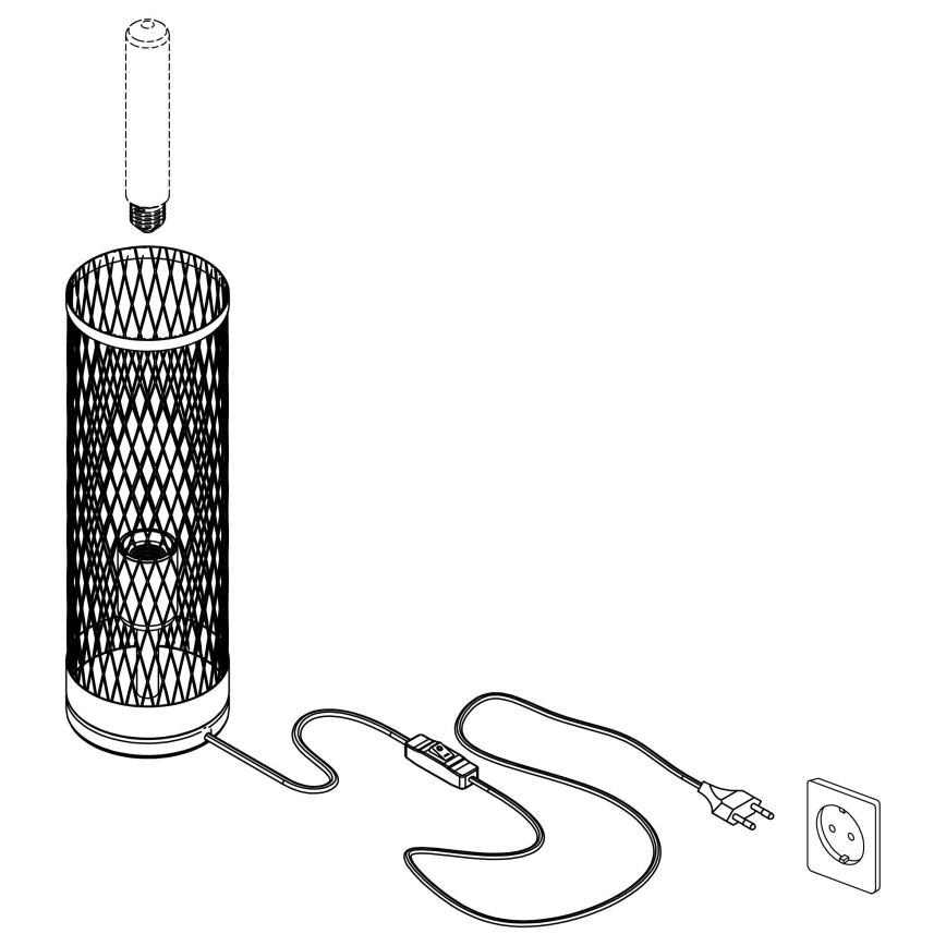 Eglo - Stona lampa 1xE27/40W/230V