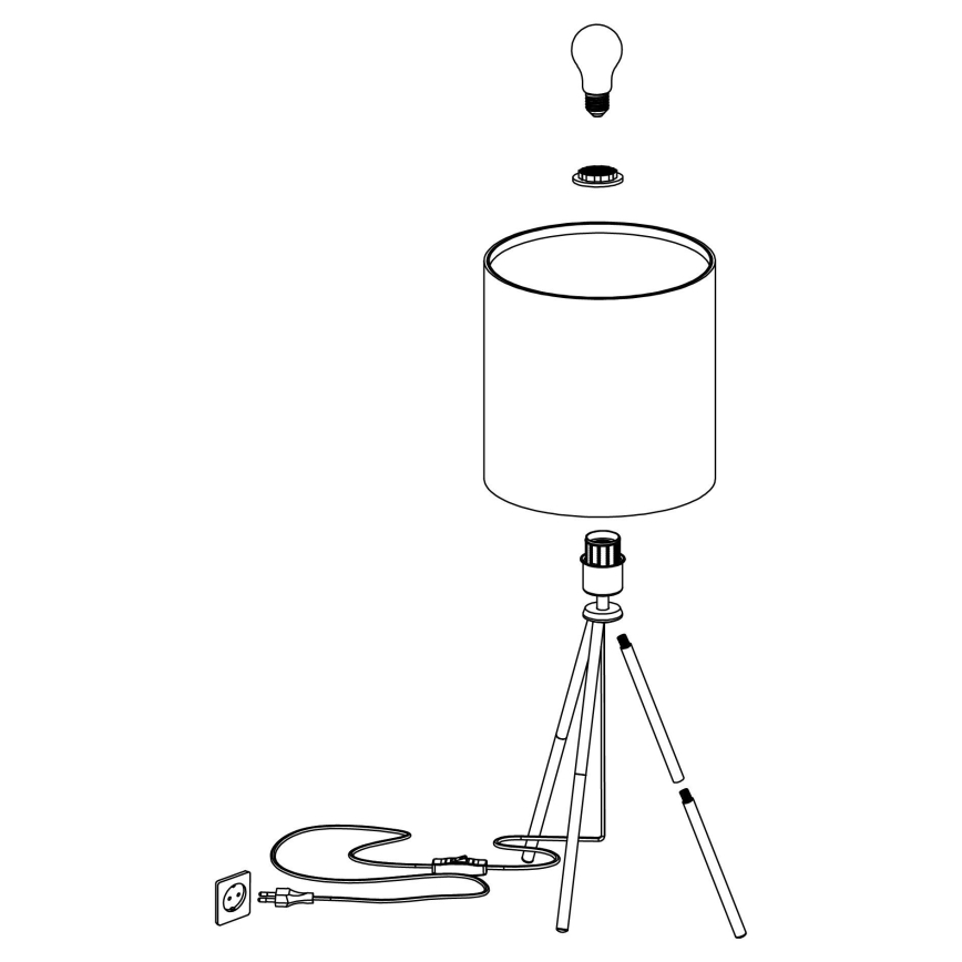 Eglo - Stona lampa 1xE27/40W/230V