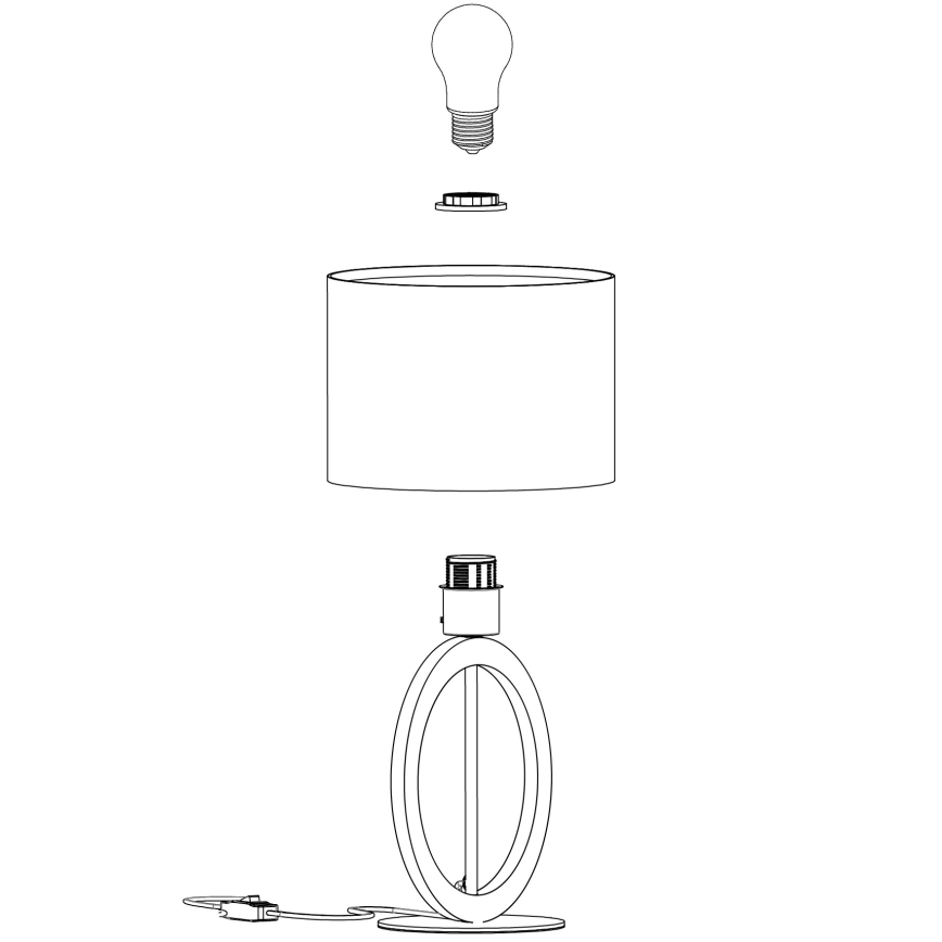 Eglo - Stona lampa 1xE27/40W/230V