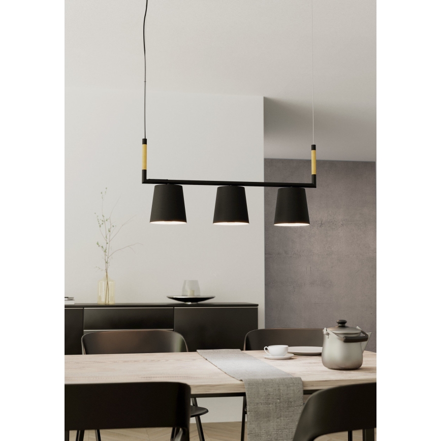 Eglo - Luster na sajli 3xE27/40W/230V