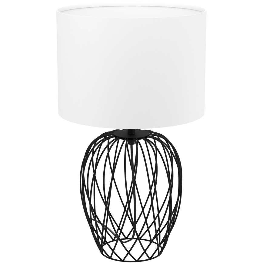 Eglo - Stona lampa 1xE27/40W/230V bela