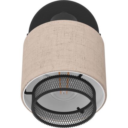 Eglo - Zidna reflektorska lampa 1xE14/40W/230V crno/bež