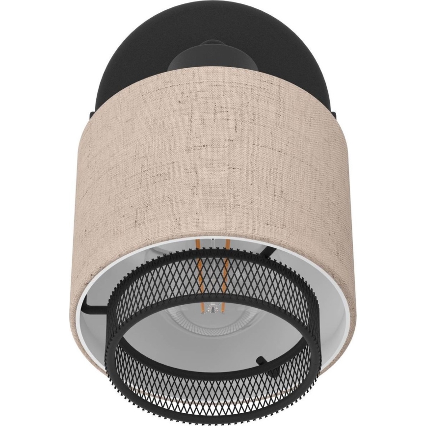 Eglo - Zidna reflektorska lampa 1xE14/40W/230V crno/bež