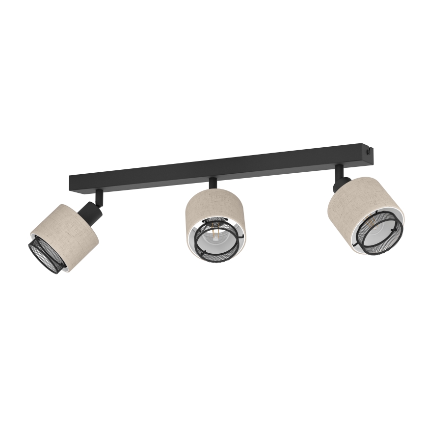 Eglo - Zidna lampa 3xE14/40W/230V crno/bež