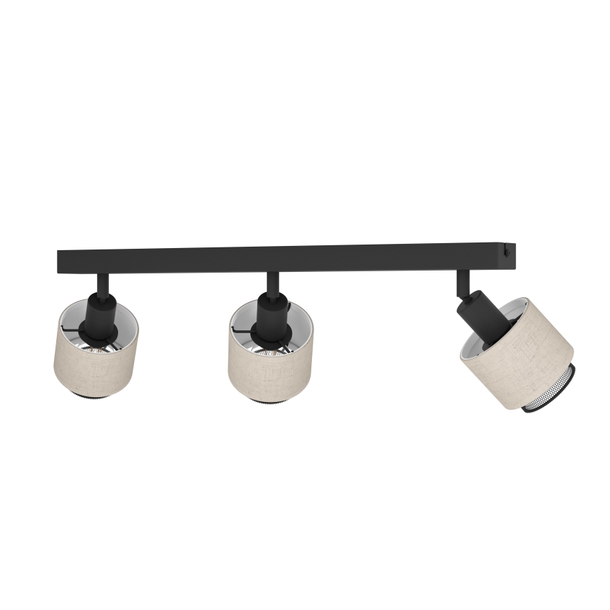 Eglo - Zidna lampa 3xE14/40W/230V crno/bež