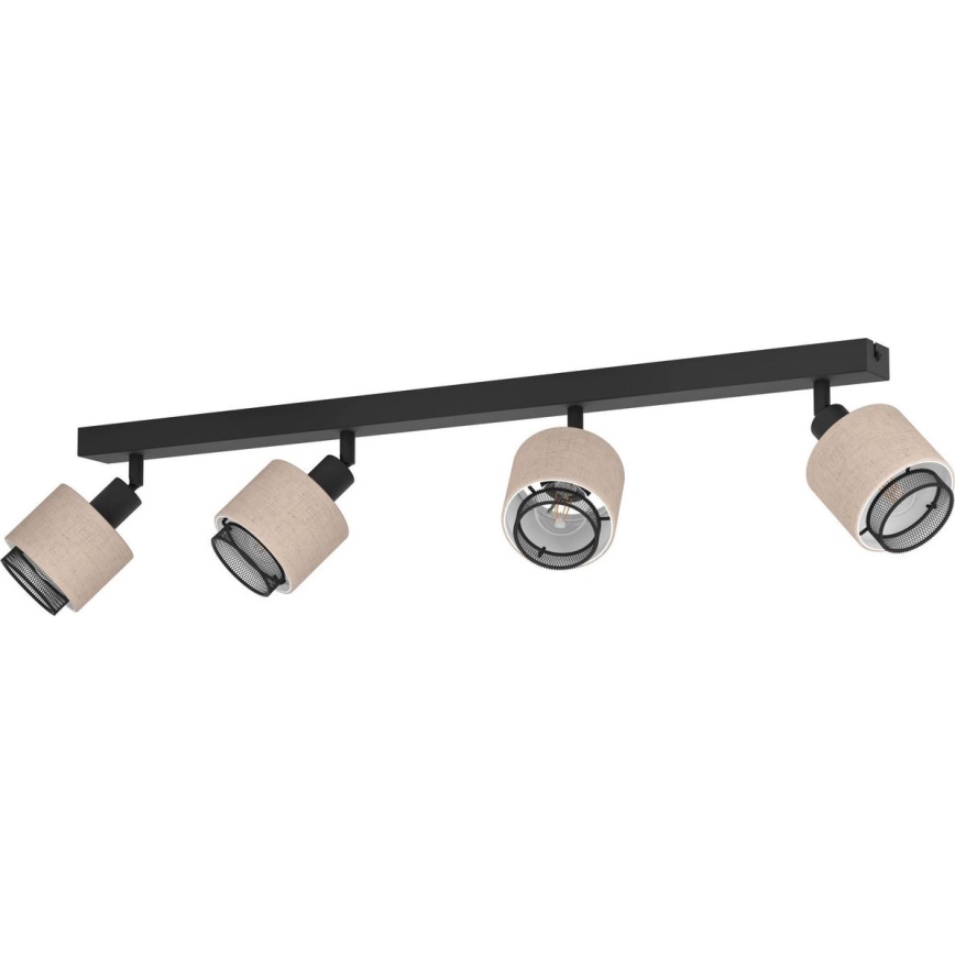 Eglo - Reflektorska lampa 4xE14/40W/230V crno/bež