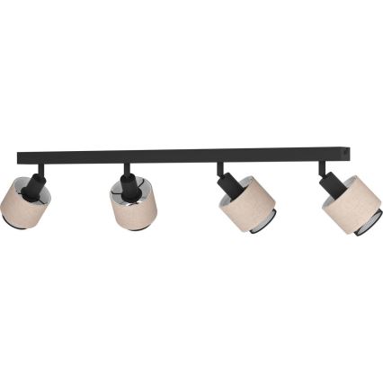 Eglo - Reflektorska lampa 4xE14/40W/230V crno/bež