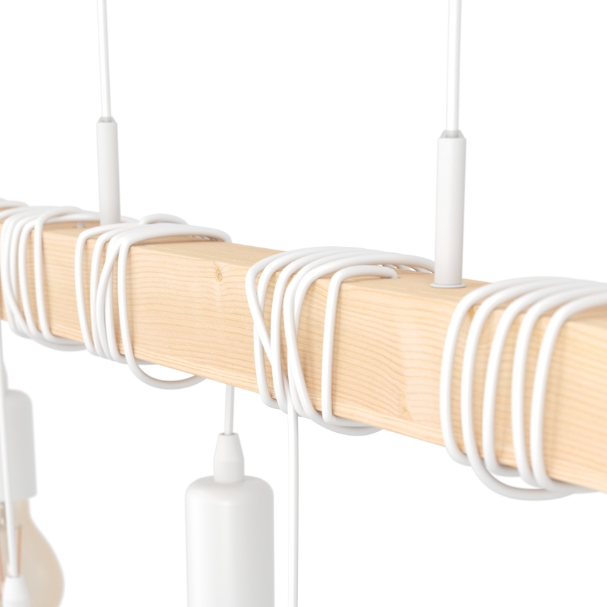 Eglo - Luster na sajli TOWNSHEND 6xE27/60W/230V - FSC sertifikovano
