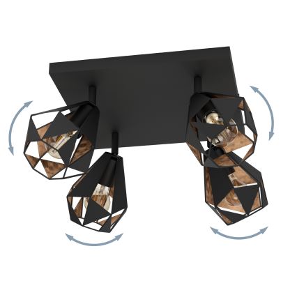 Eglo - Spot svetiljka 4xE27/40W/230V