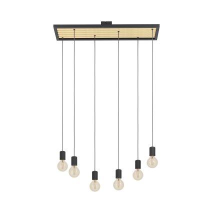 Eglo - Luster na sajli 6xE27/40W/230V