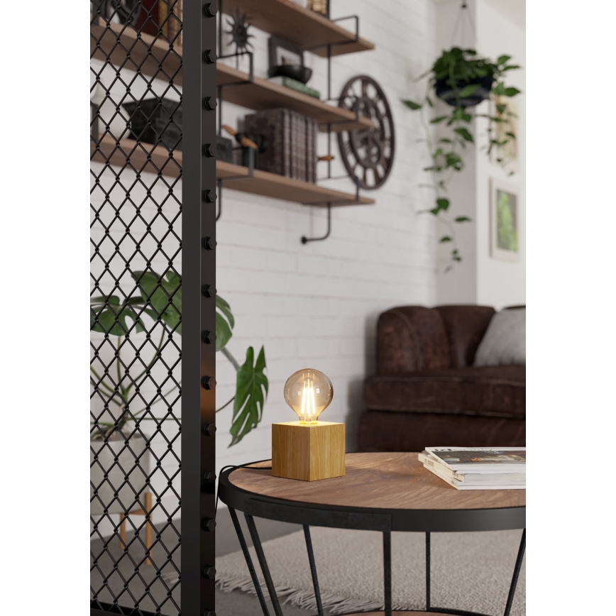 Eglo - Stona lampa 1xE27/40W/230V bež
