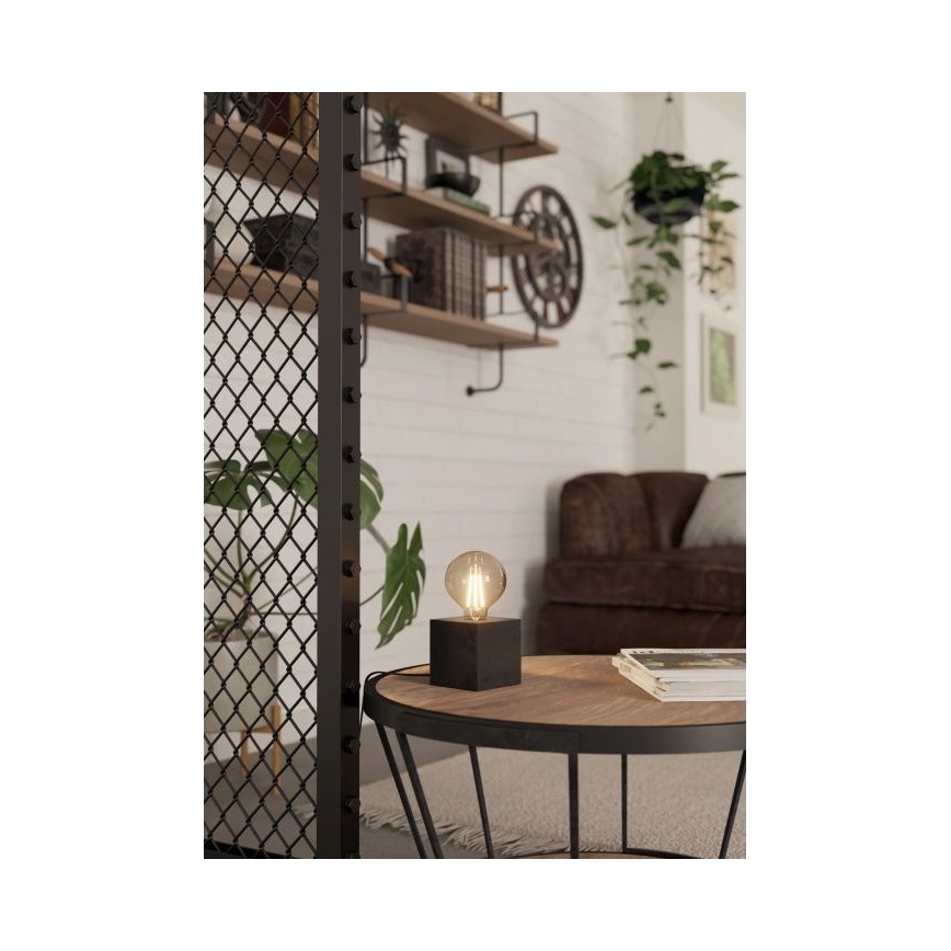 Eglo - Stona lampa 1xE27/40W/230V antracit