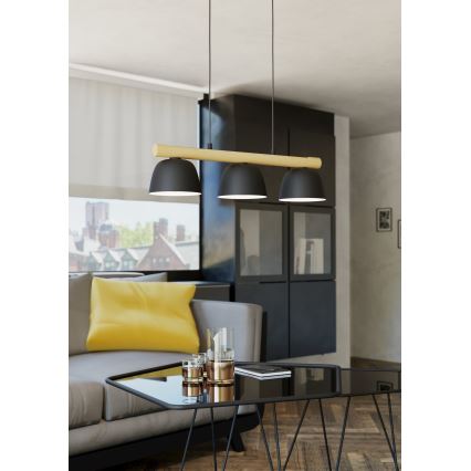 Eglo - Luster na sajli 3xE27/40W/230V