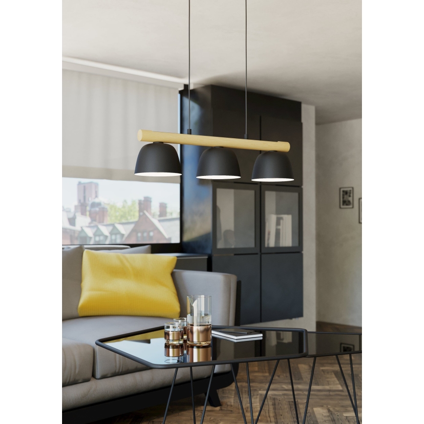 Eglo - Luster na sajli 3xE27/40W/230V