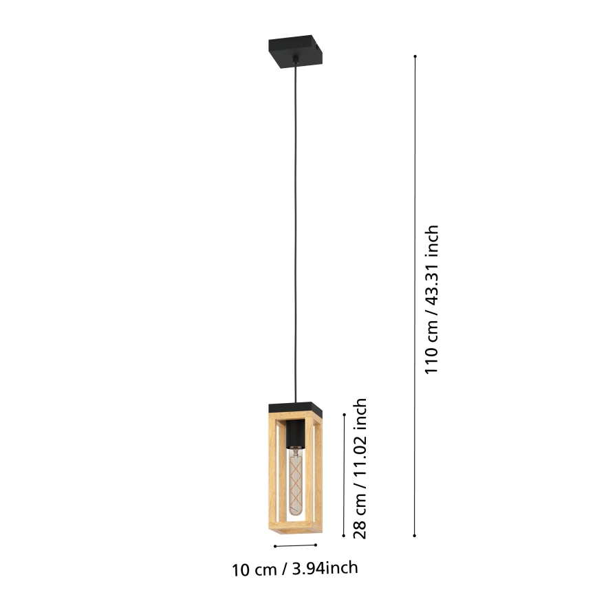 Eglo - Luster na sajli 1xE27/40W/230V