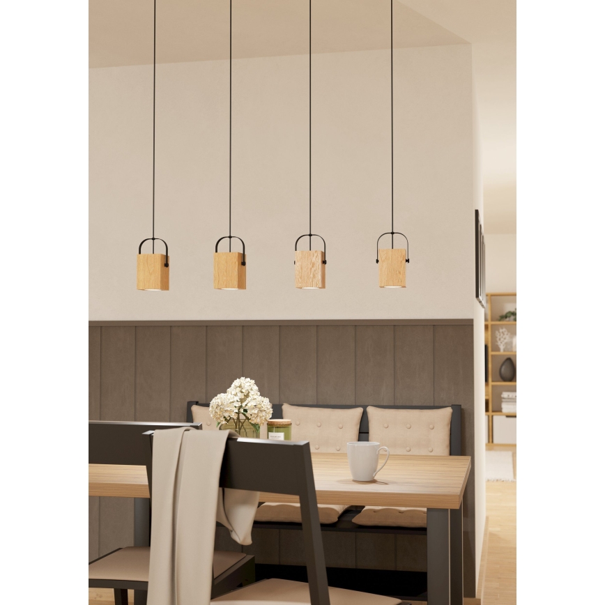Eglo - LED luster na sajli 4xGU10/3W/230V