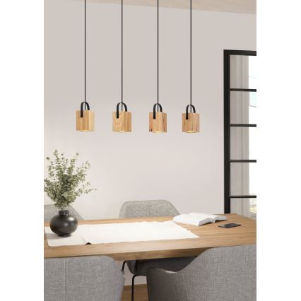 Eglo - LED luster na sajli 4xGU10/3W/230V