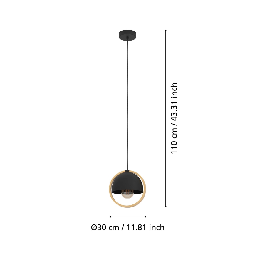 Eglo - Luster na sajli 1xE27/40W/230V