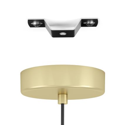 Eglo - Luster na sajli 1xE27/40W/230V zlatna