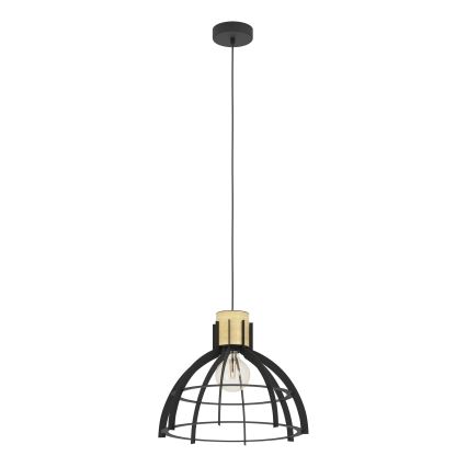 Eglo - Luster na sajli 1xE27/40W/230V crno