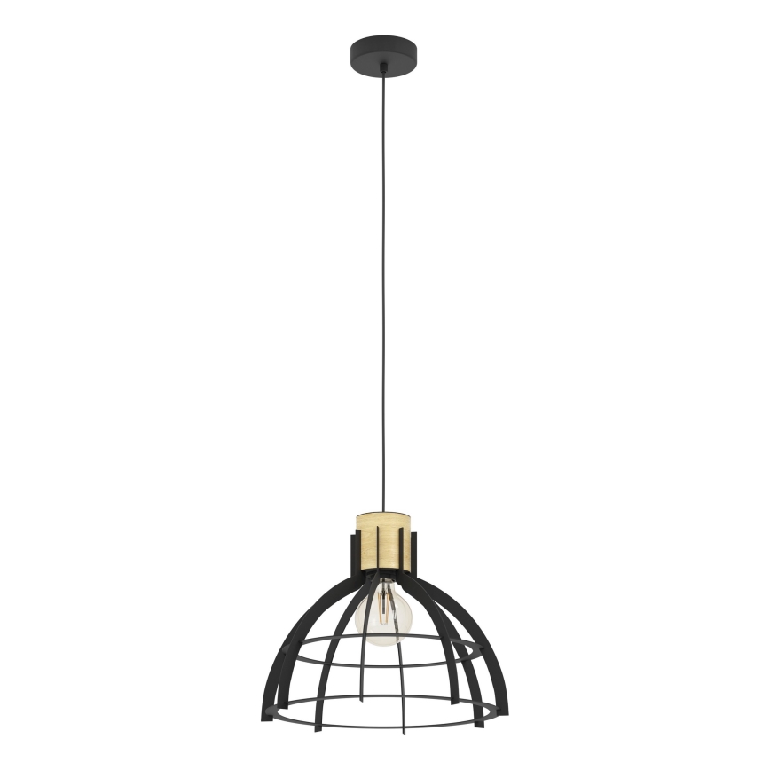 Eglo - Luster na sajli 1xE27/40W/230V crno