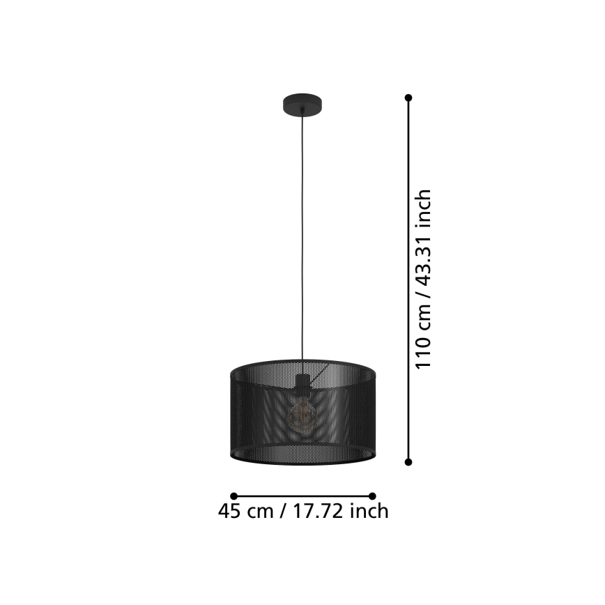 Eglo - Luster na sajli 1xE27/40W/230V