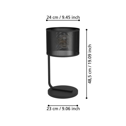 Eglo 43797 - Stona lampa MANBY 1xE27/40W/230V