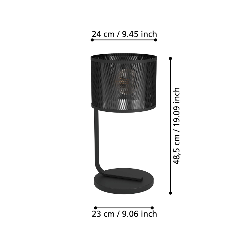 Eglo 43797 - Stona lampa MANBY 1xE27/40W/230V