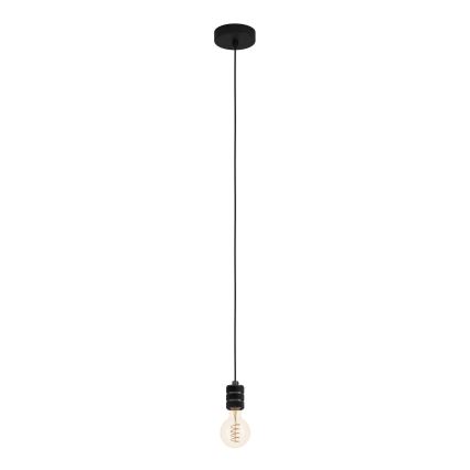 Eglo - Luster na sajli 1xE27/40W/230V crno