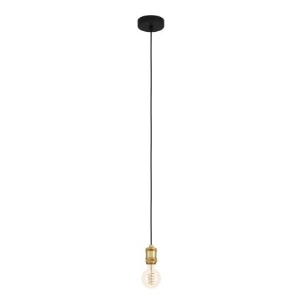 Eglo - Luster na sajli 1xE27/40W/230V zlatna