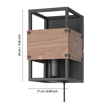 Eglo - Zidna lampa 1xE27/40W/230V