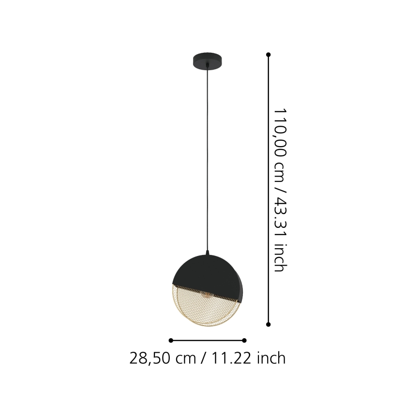 Eglo - Luster na sajli 1xE27/40W/230V