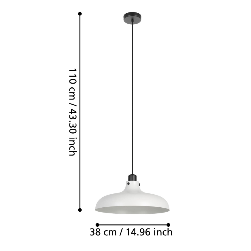 Eglo - Luster na sajli 1xE27/40W/230V