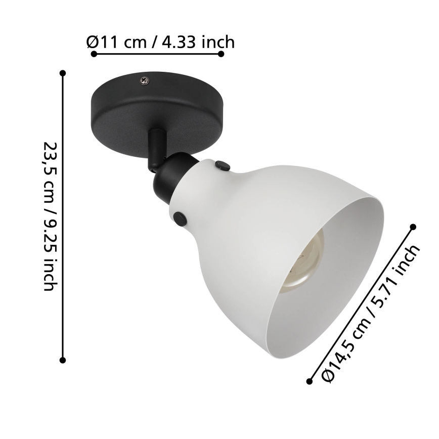 Eglo 43827 - Reflektorska lampa MATLOCK 1xE27/40W/230V