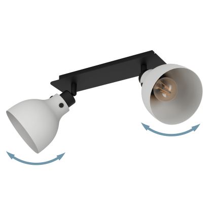 Eglo 43828 - Reflektorska lampa MATLOCK 2xE27/40W/230V