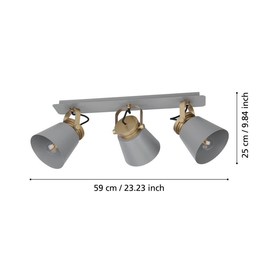 Eglo - Reflektorska lampa 3xE27/40W/230V