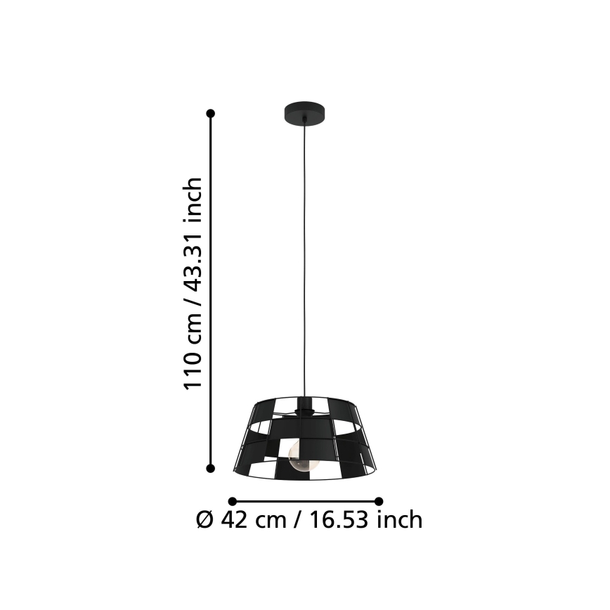 Eglo - Luster na sajli 1xE27/40W/230V