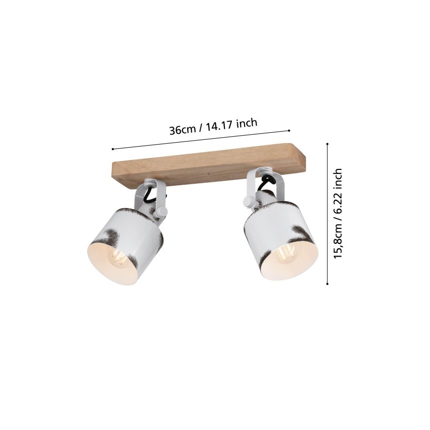 Eglo - Reflektorska lampa 2xE27/40W/230V