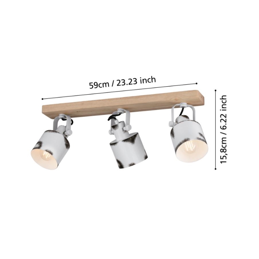 Eglo - Reflektorska lampa 3xE27/40W/230V