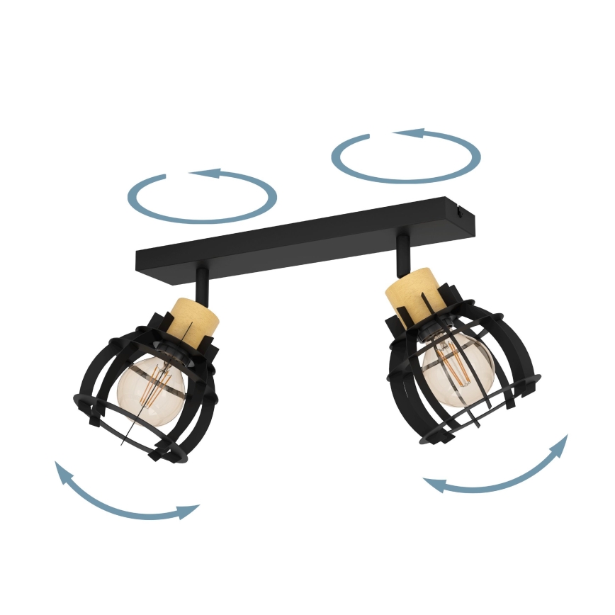 Eglo - Reflektorska lampa 2xE27/40W/230V