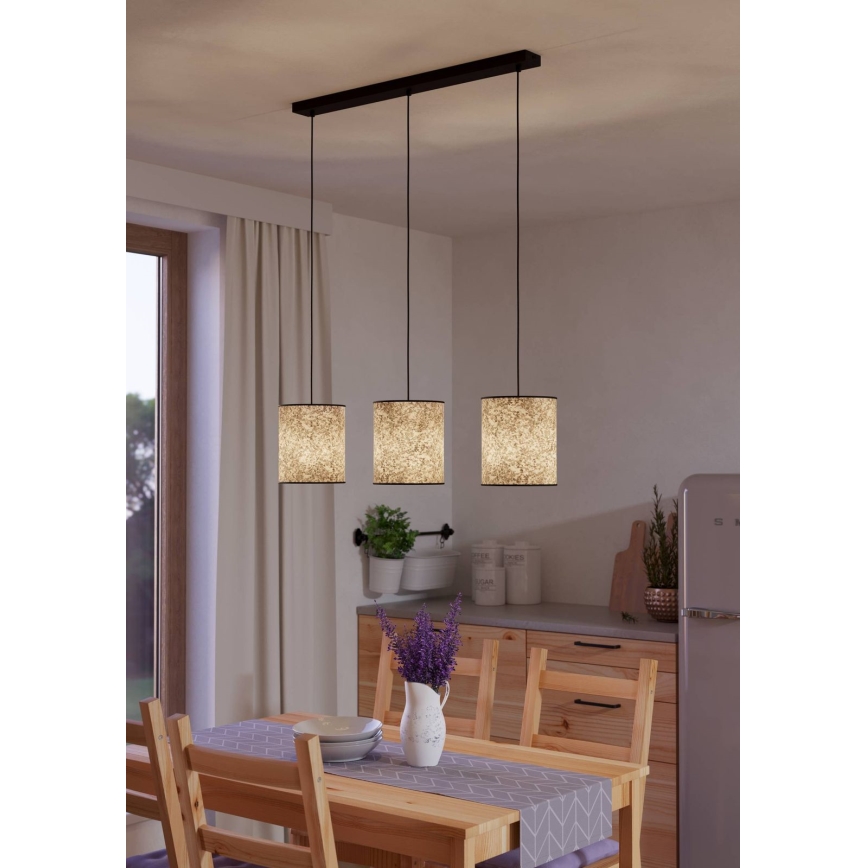Eglo - Luster na sajli 3xE27/25W/230V
