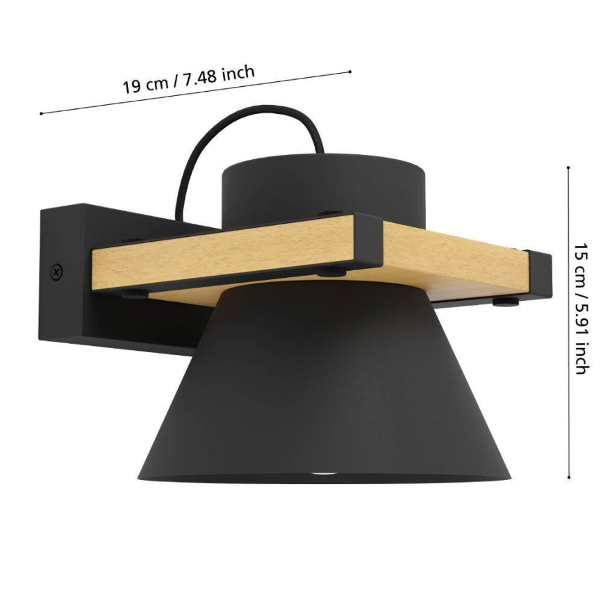Eglo - Zidna lampa 1xE27/15W/230V