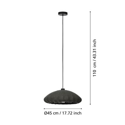Eglo - Luster na sajli 1xE27/40W/230V pr. 45 cm
