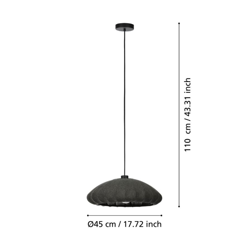 Eglo - Luster na sajli 1xE27/40W/230V pr. 45 cm