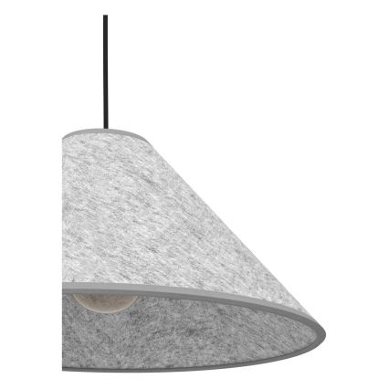 Eglo - Luster na sajli 1xE27/40W/230V sivo